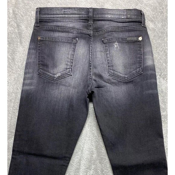 7 For All Mankind The Relaxed Skinny Women's Distressed Jeans Sz 26 - Picture 4 of 9